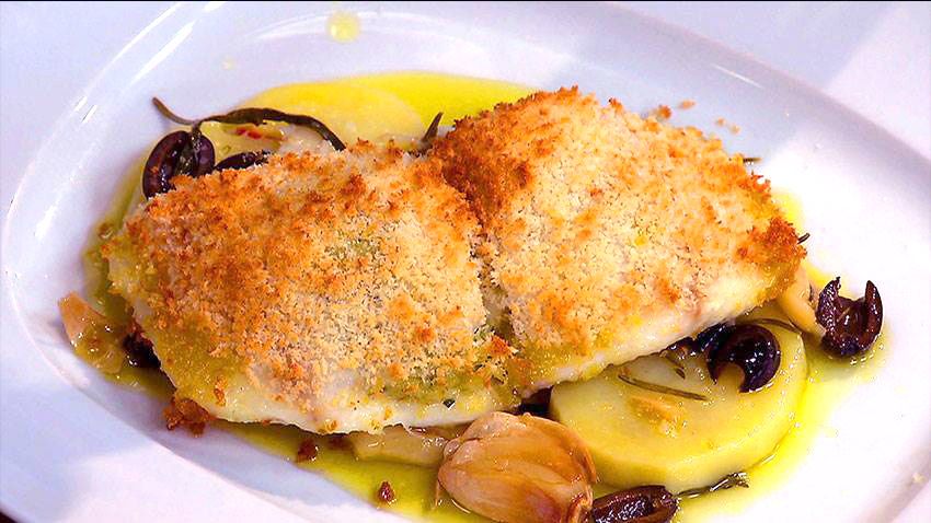 Tilápia assada com queijo parmesão